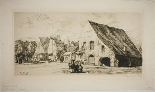 Provins by Louis Auguste Lepère, print, 1910