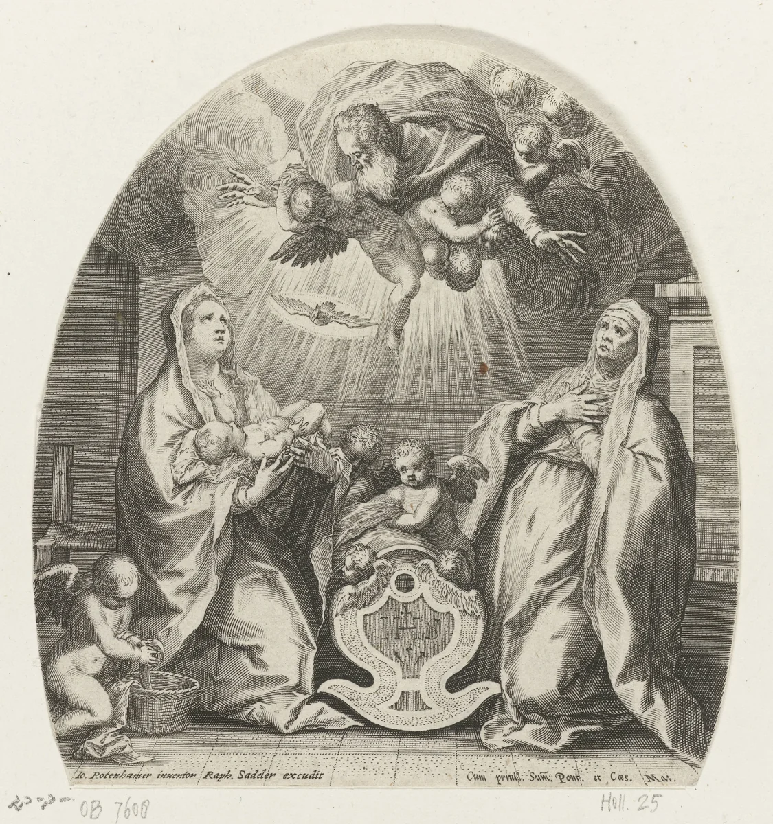Anna ten drieën by Unknown, print, 1570-1632