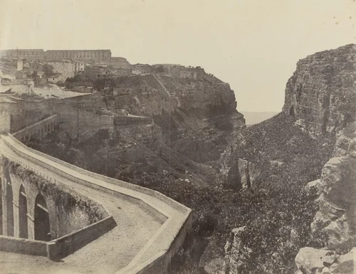 El-Kantara Bridge, Constantine by John B. Greene, photograph, 1855