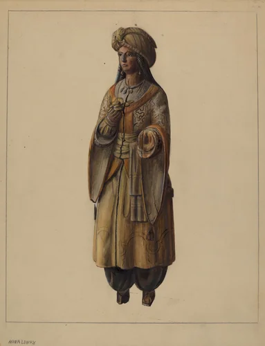 Cigar Store Figure by Mina Lowry, index of american design, 1937