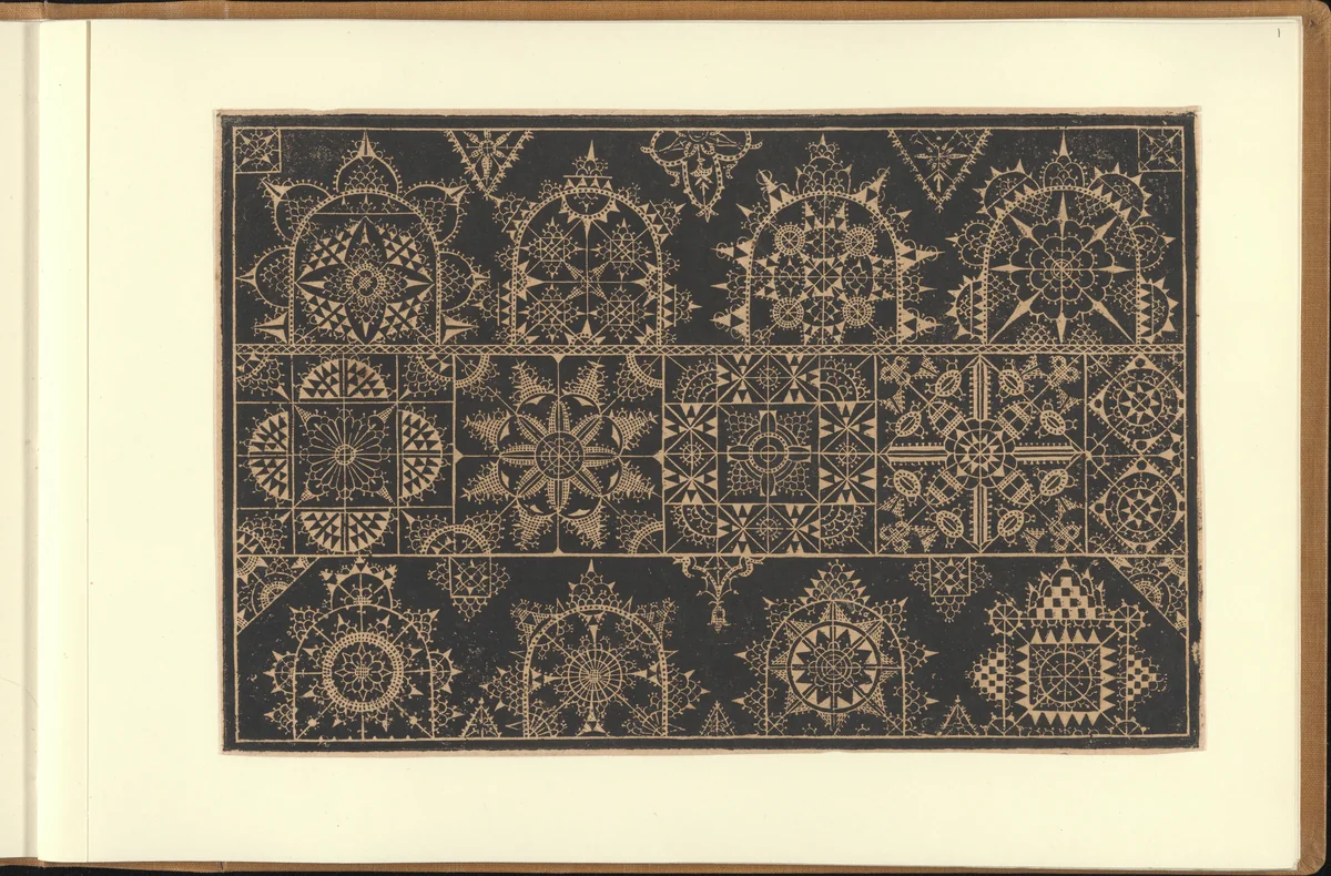 Schon newes Modelbuch...Page 1(r) by Sigismundus Latomus, book, 1617