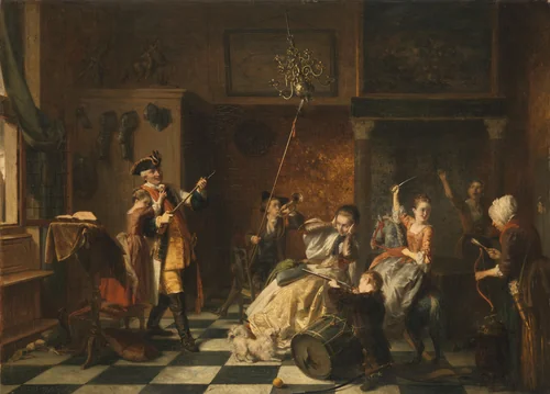 The Patricides, ‘Each According to Their Own Nature’ by David Bles, painting, 1869