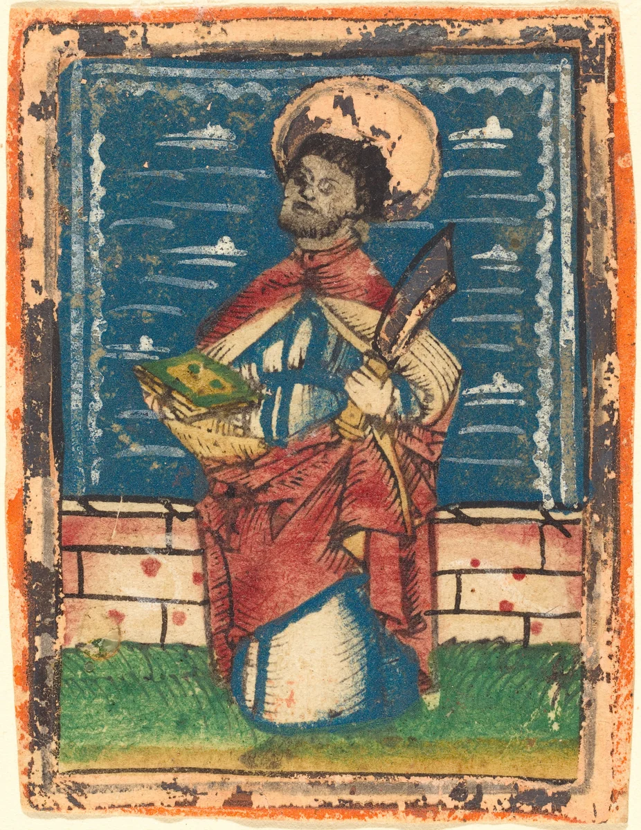 Saint Bartholomew by German 15th Century, print, 1480-1490