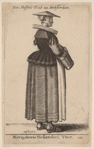 Navigatoris Hollandici Vxor by Wenceslaus Hollar, print, 1644-1650