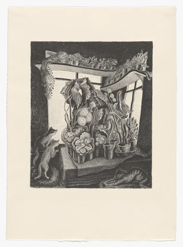 Winter Garden by Wanda Gág, print, 1935
