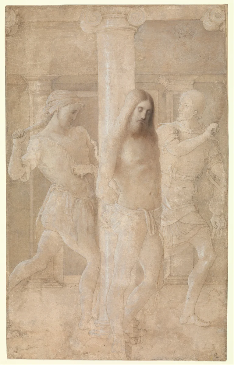The Flagellation by Lombardy, drawing, 1471-1500