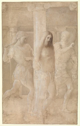 The Flagellation by Lombardy, drawing, 1471-1500