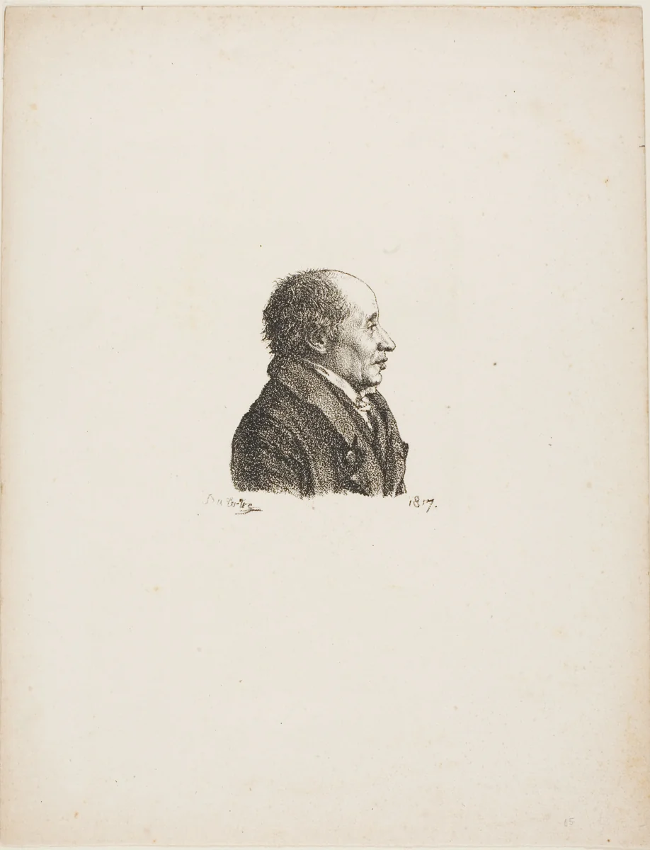 Portrait of a Man by André Dutertre, print, 1817