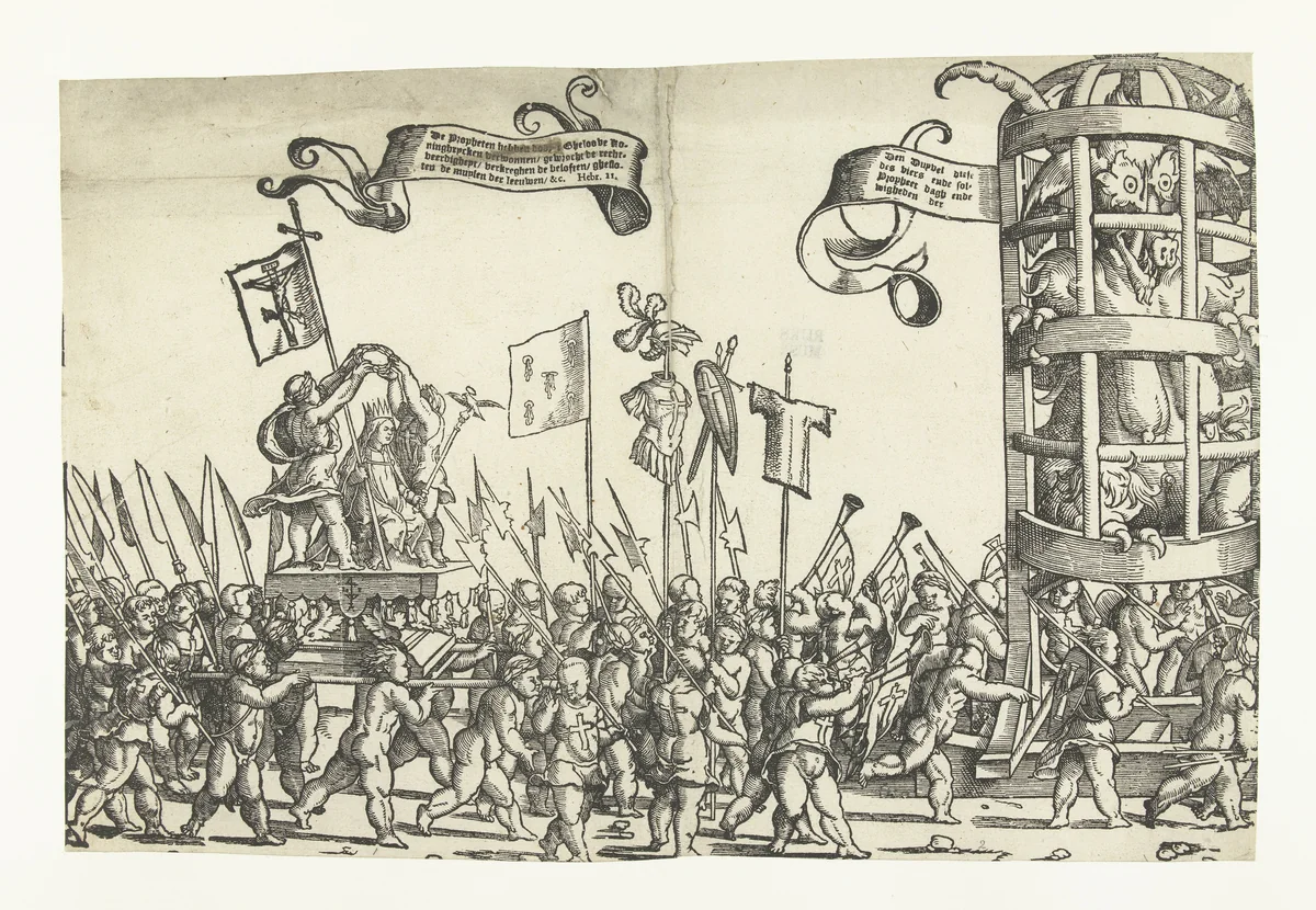 Kinderkruistocht by Unknown, print, 1522-1532