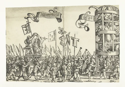 Kinderkruistocht by Unknown, print, 1522-1532
