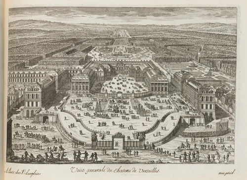 Veüe generale du chateau de Versailles by Adam Perelle, print, 1680-1689