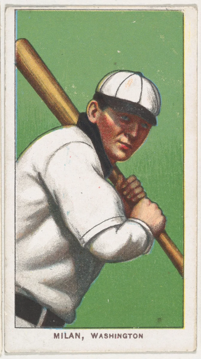 Milan, Washington, American League, from the White Border series (T206) for the American Tobacco Company by American Tobacco Company, print, 1909-1911