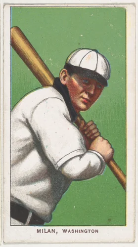 Milan, Washington, American League, from the White Border series (T206) for the American Tobacco Company by American Tobacco Company, print, 1909-1911