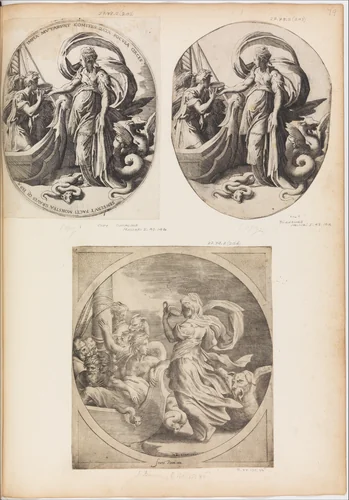 Circe and the Companions of Ulysses by Giulio Bonasone, print, 1540-1549