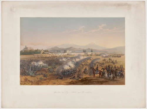 Molino del Rey—Attack upon the Molino by Adolphe-Jean-Baptiste Bayot, portfolio, 1851