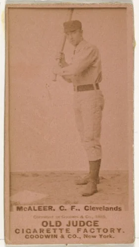 Jimmy "Loafer" McAleer, Center Field, Cleveland, from the Old Judge series (N172) for Old Judge Cigarettes by Goodwin & Company, photograph, 1888-1889