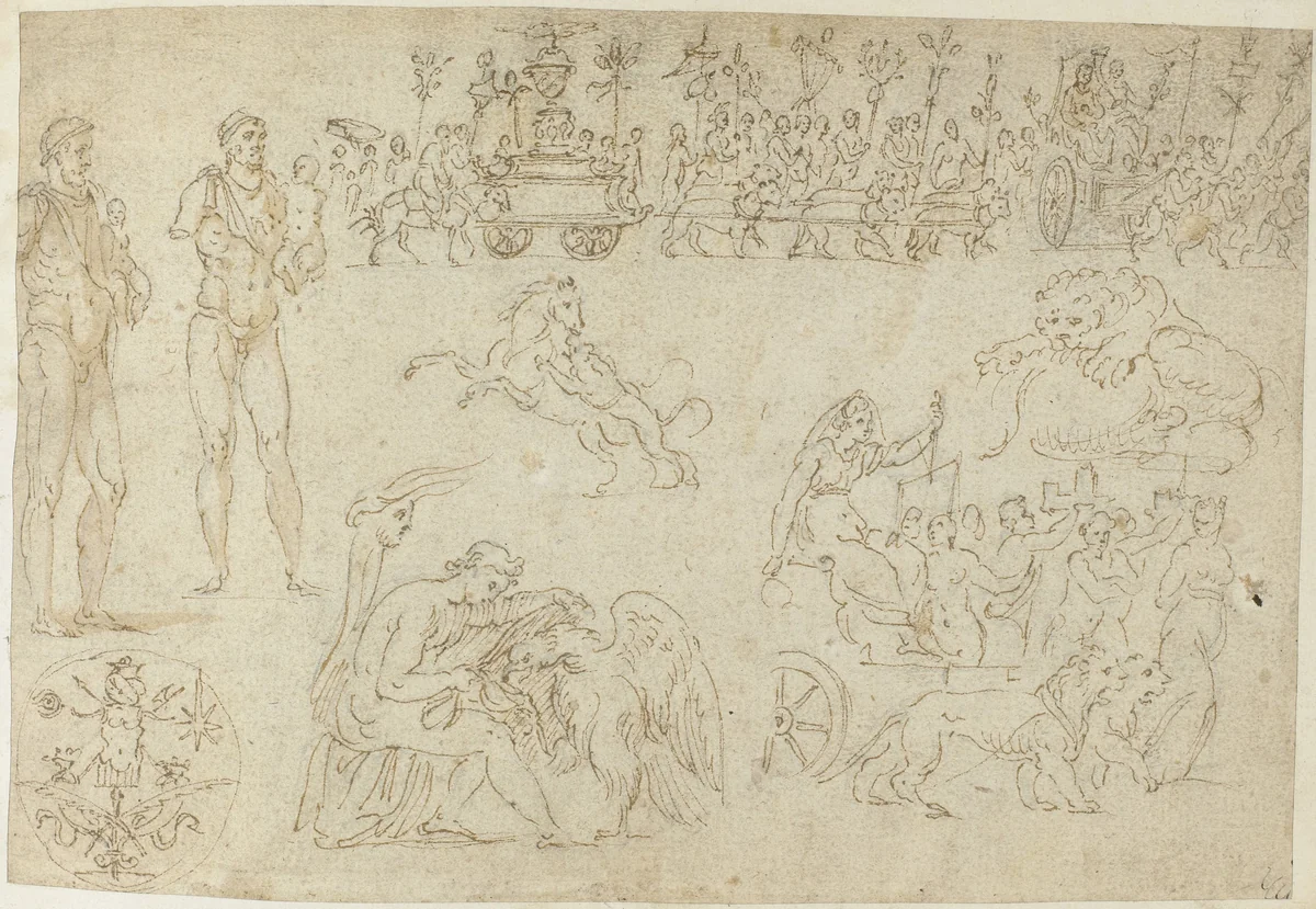 Beelden en prenten by anonymous, drawing, 1550-1570