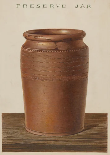 Stoneware Jar by Philip Smith, index of american design, 1939