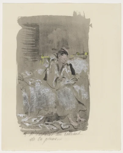 Duplicate of plate (page 111) from Mille Regrets (A Thousand Regrets) by Christian Bérard, illustrated book, 1947