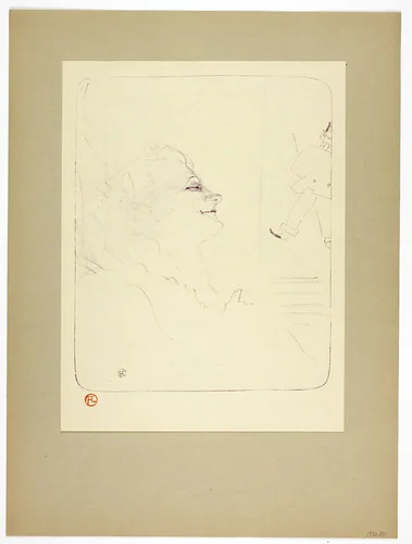 Pessima, plate three from Yvette Guilbert by Henri de Toulouse-Lautrec, print, 1898