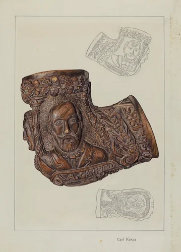 Pipe Bowl by Carl Keksi, index of american design, 1937