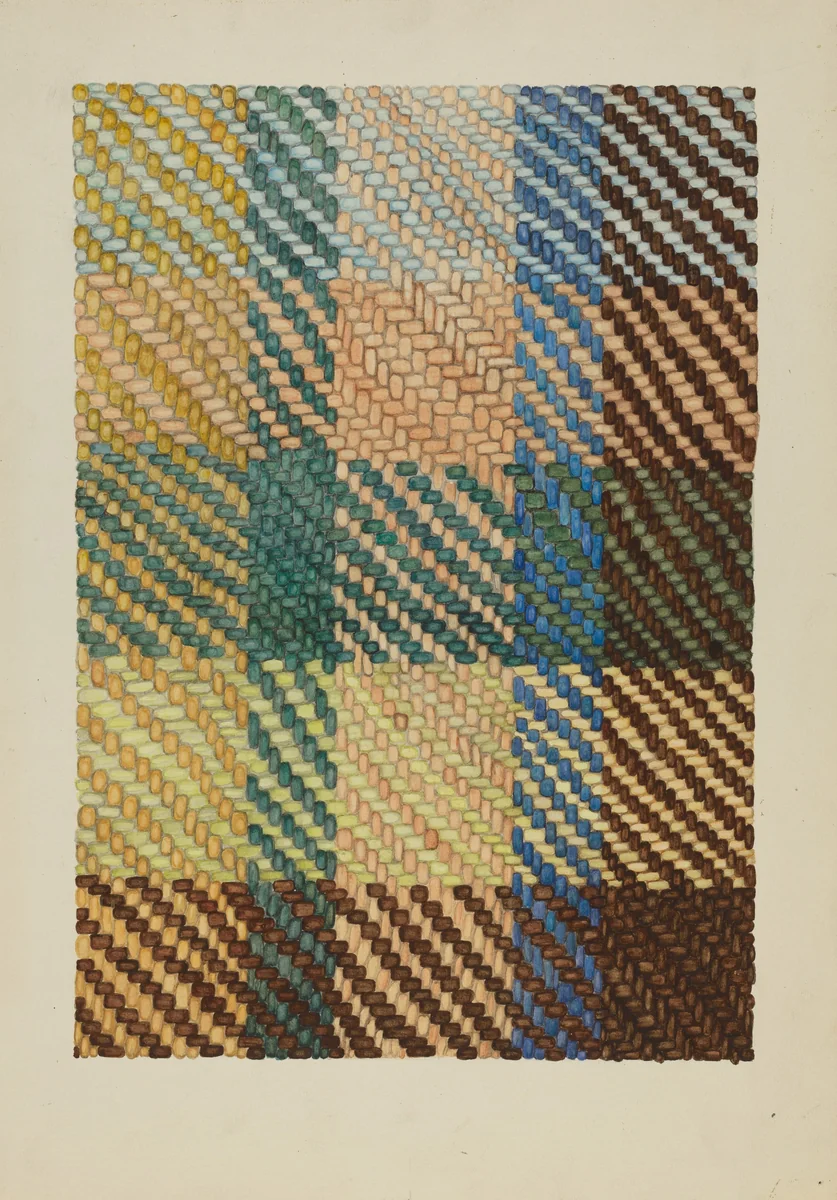 Jerga (Carpet) by Margery Parish, index of american design, 1938