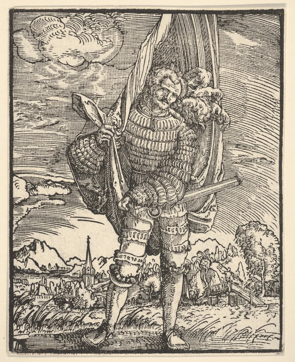 Standard-Bearer by Albrecht Altdorfer, print, 1500-1538