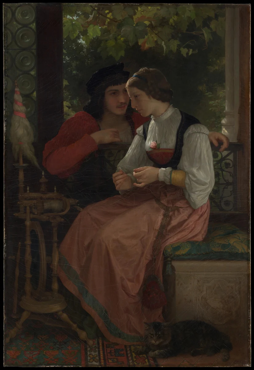 The Proposal by William Bouguereau, painting, 1872