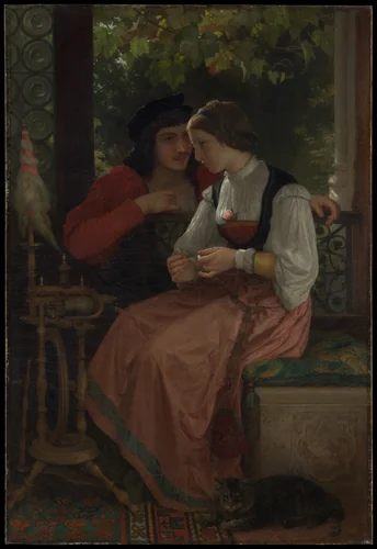 The Proposal by William Bouguereau, painting, 1872