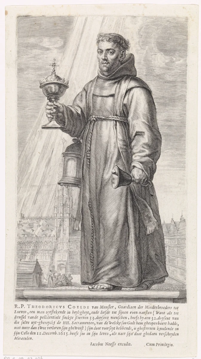 Dietrich Coelde van Munster by Jacob Neefs, print, 1620-1680
