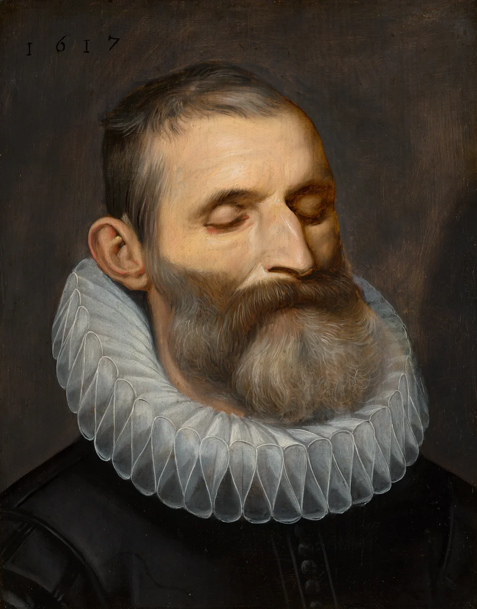 Portrait of a Deceased Man by anonymous, painting, 1617