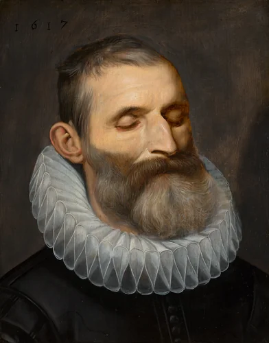 Portrait of a Deceased Man by anonymous, painting, 1617