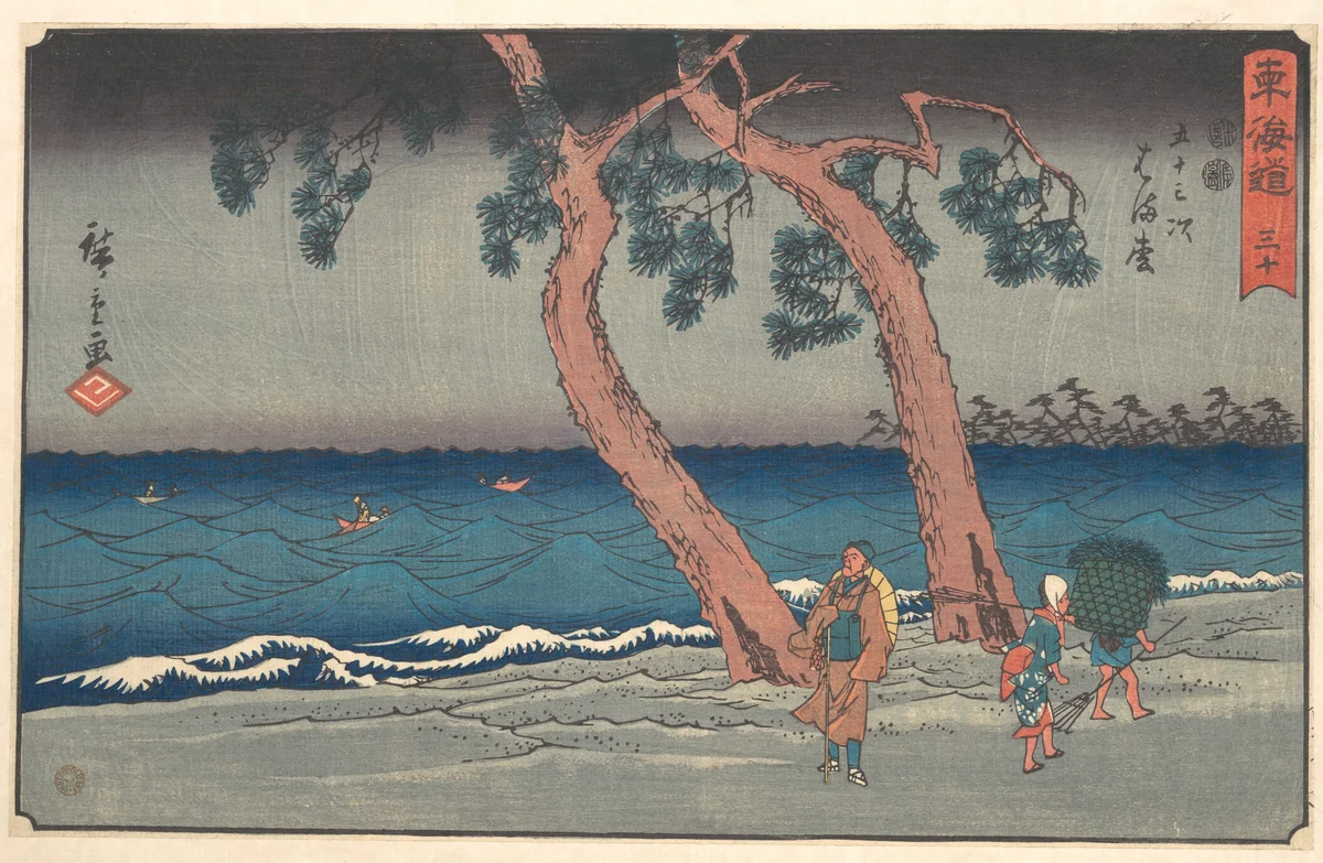 Hamamatsu by Utagawa Hiroshige (歌川広重), print, 1830-1850