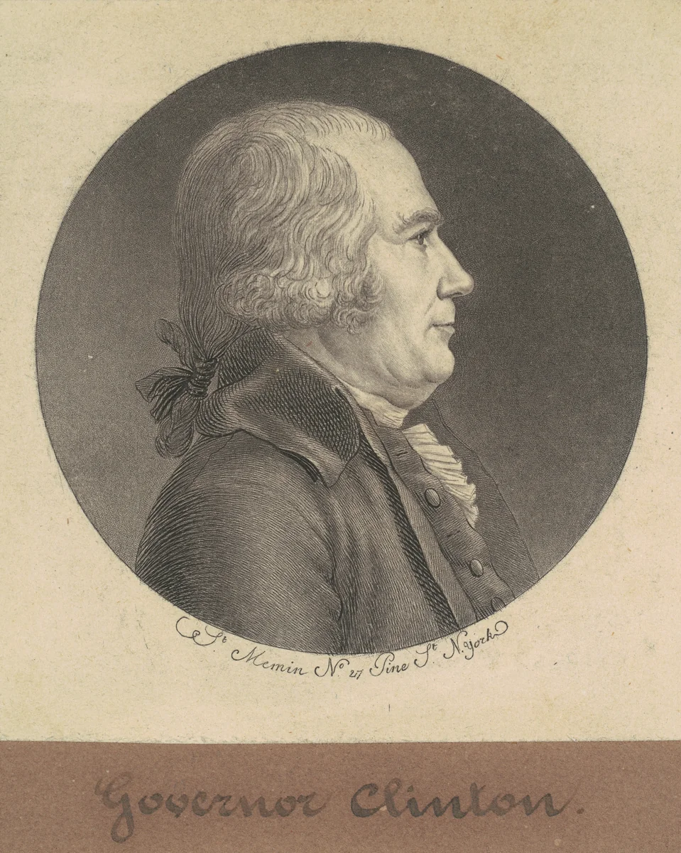 George Clinton by Charles B. J. Févret de Saint-Mémin, print, 1797