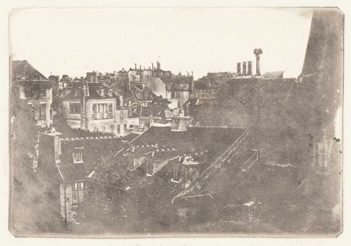 Rooftops by Hippolyte Louis Fizeau, photograph, 1835-1845