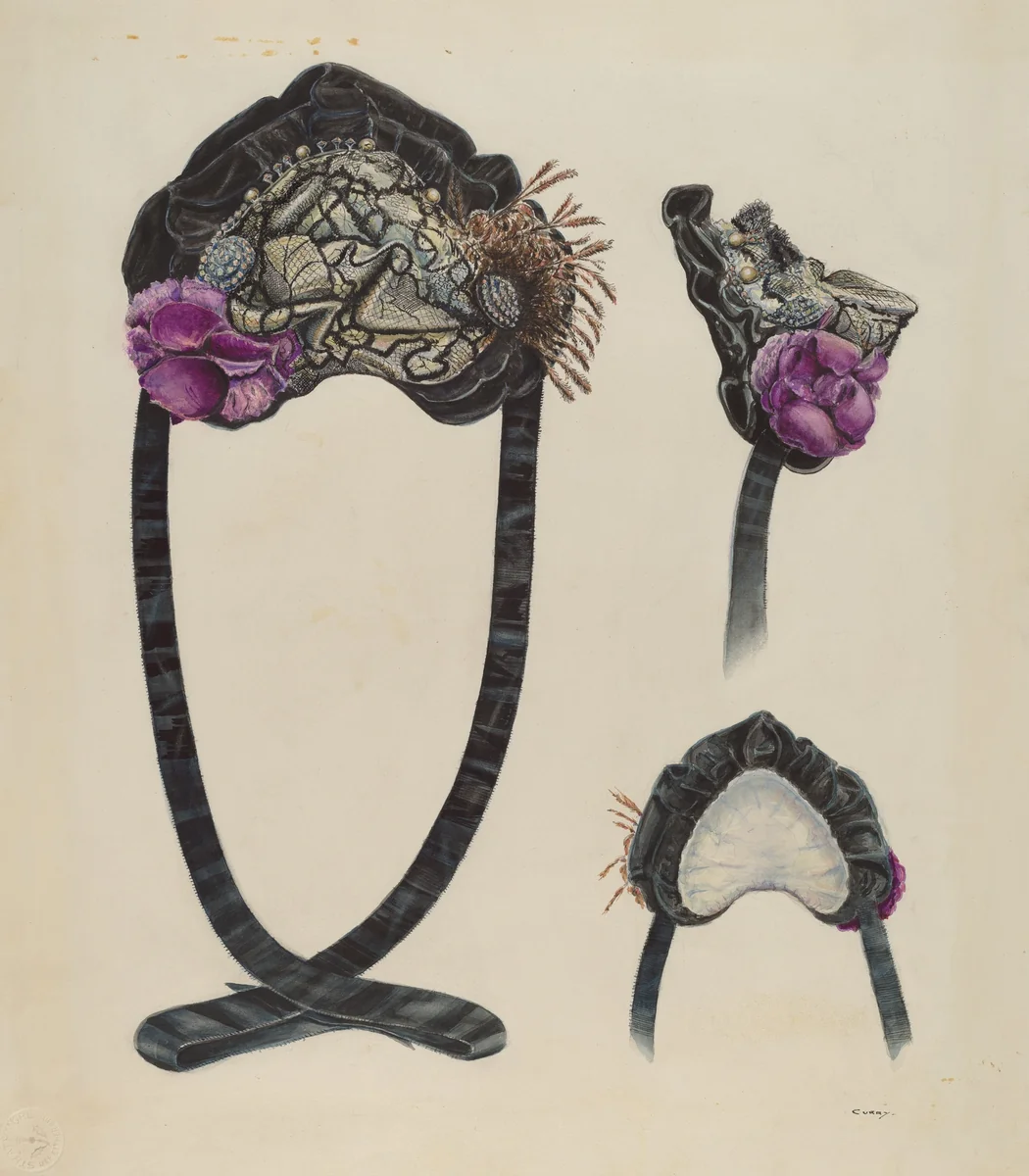 Bonnet by Al Curry, index of american design, 1937