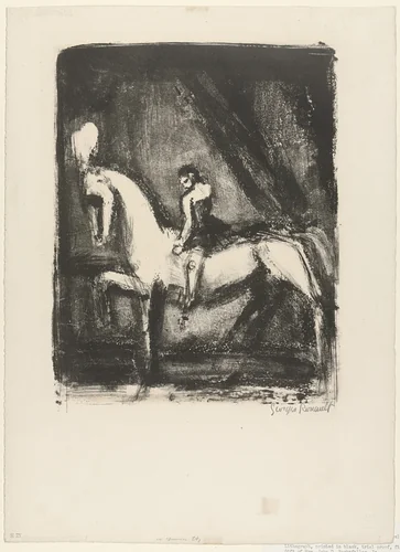 The Little Circus Rider (La Petite ecuyère) by Georges Rouault, print, 1924