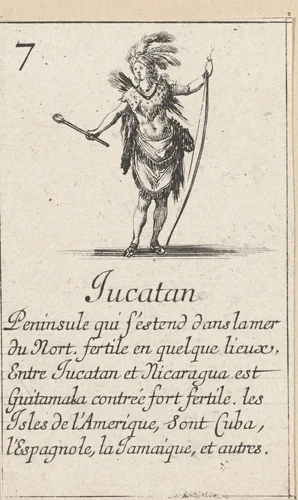 Vrouw uit Yucatán by Stefano della Bella, print, 1620-1664