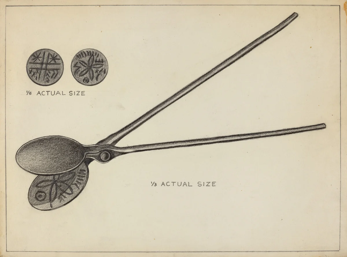 Wafer Iron by Raymond Manupelli, index of american design, 1936