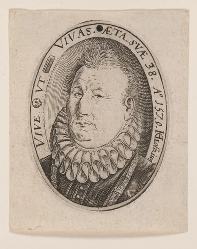Gerit Jansz. van Schooten by Hendrick Goltzius, print, 1579