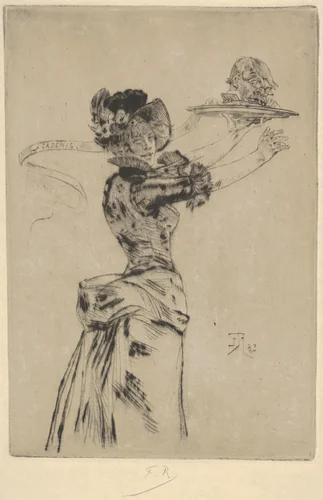 Modernité by Félicien Rops, print, 1850-1950
