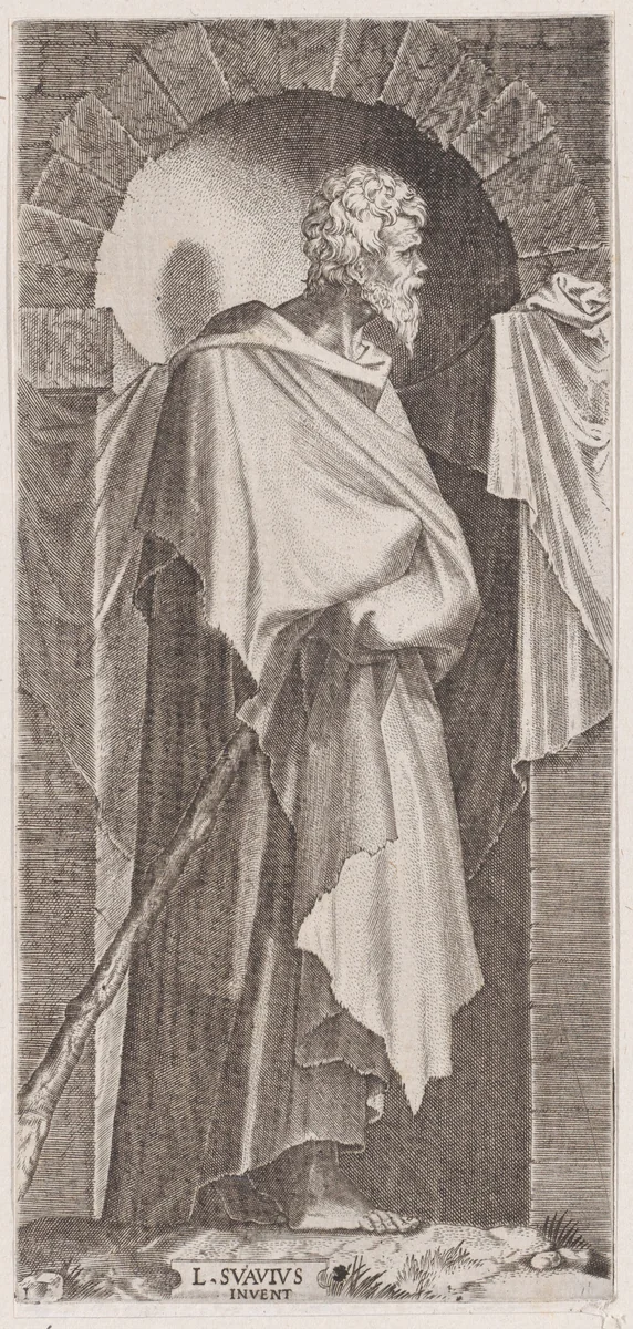 St. James Minor, from "Christ, the Twelve Apostles and St. Paul" by Lambert Suavius, print, 1525-1576