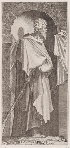 St. James Minor, from "Christ, the Twelve Apostles and St. Paul" by Lambert Suavius, print, 1525-1576