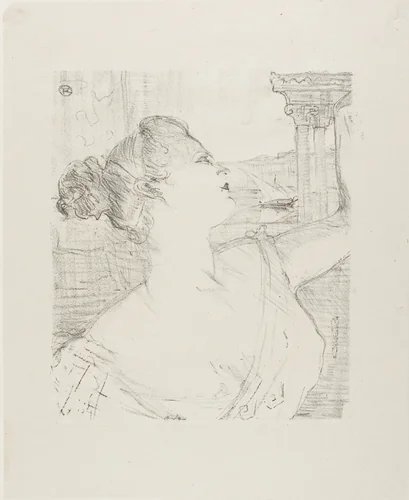 Sybil Sanderson, from Treize Lithographies by Henri de Toulouse-Lautrec, print, 1898