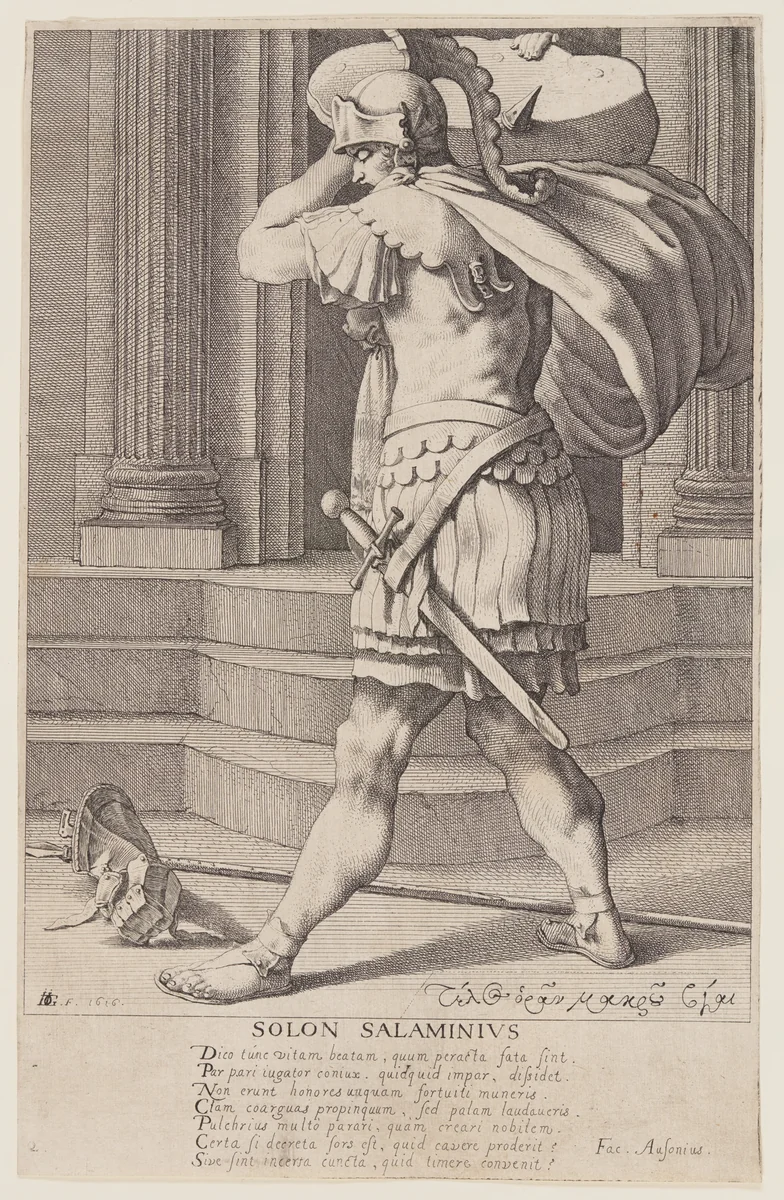 Solon Salaminius, from Seven Wise Men of Greece by Jacques de Gheyn III, print, 1616
