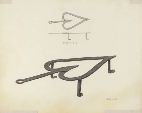 Trivet by Stanley Chin, index of american design, 1941