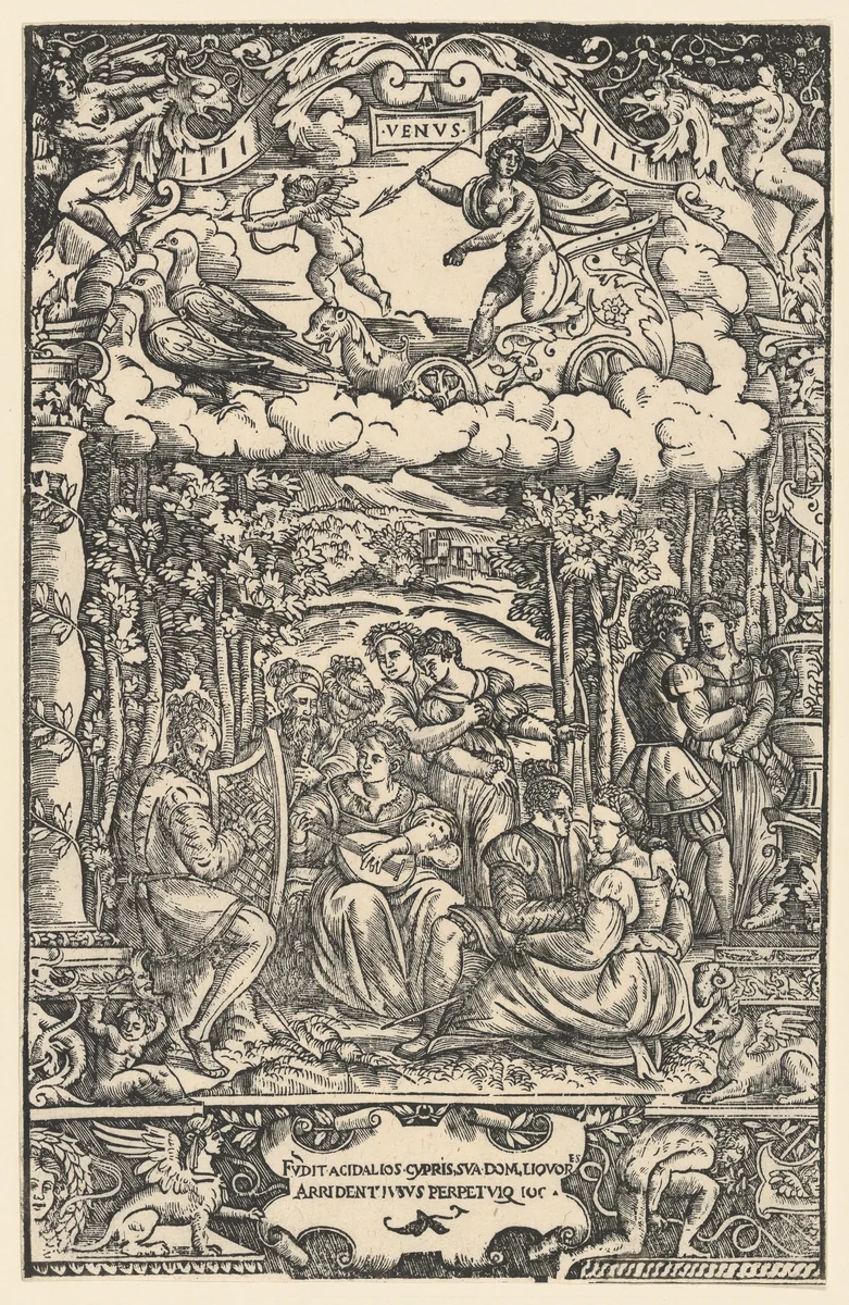 The Dominion of Venus, from 'The Seven Planets' by Girolamo Grandi, print, 1533