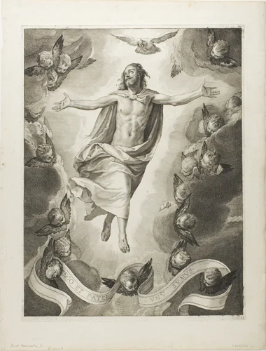 The Resurrection, from Cabinet Reynst by Cornelis Visscher, print, 1650-1660