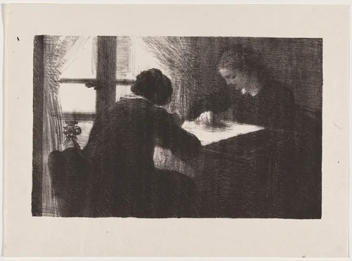 Intérieur (Les brodeuses) by Henri Fantin-Latour, portfolio, 1895