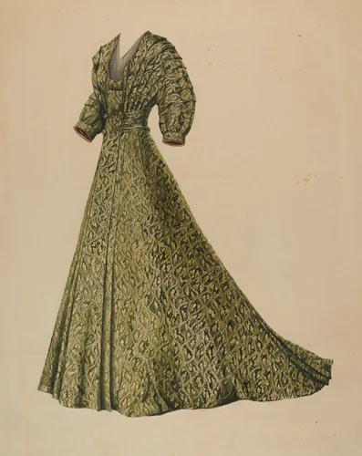 Brocade Costume by Isabelle De Strange, index of american design, 1938